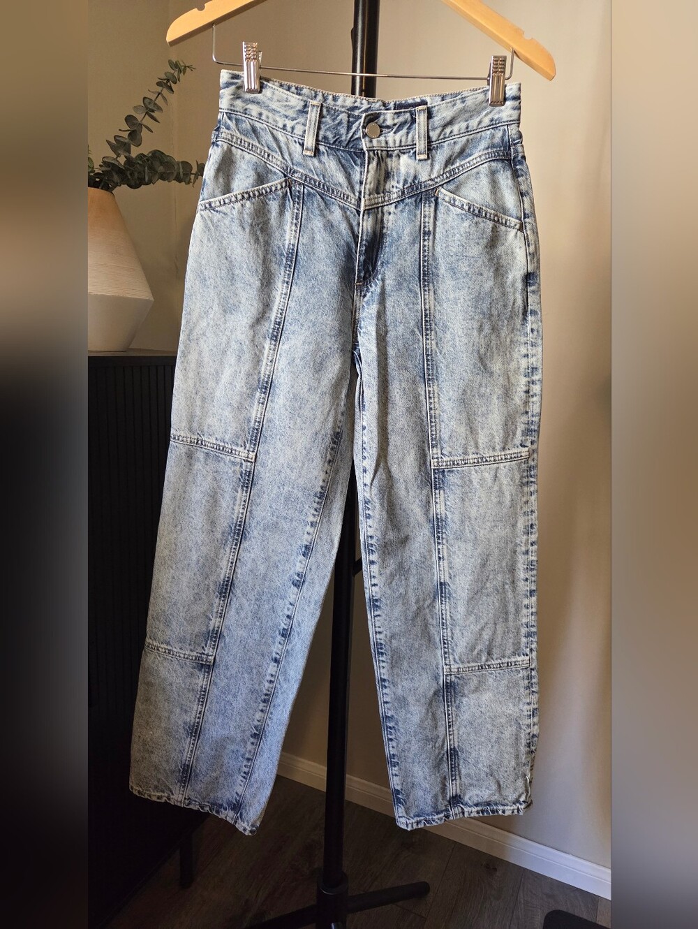 AG Adriano Goldschmied Jeans Tomas High Waist Wide Leg Jeans Acid 26 Revolve - Picture 2 of 12